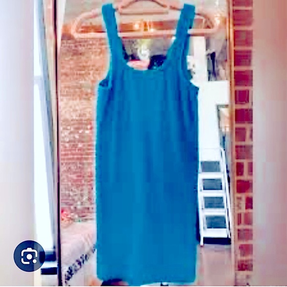 NWT Aramita James Bella Crinkle Mini Dress, Blue, Large, NEW - Picture 5 of 8